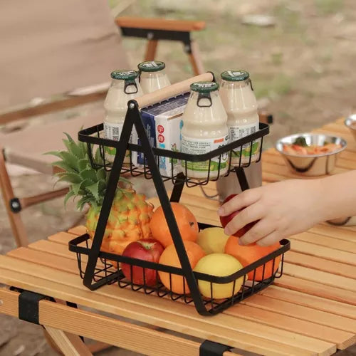 CESTA DE FRUTAS DOS NIVELES
