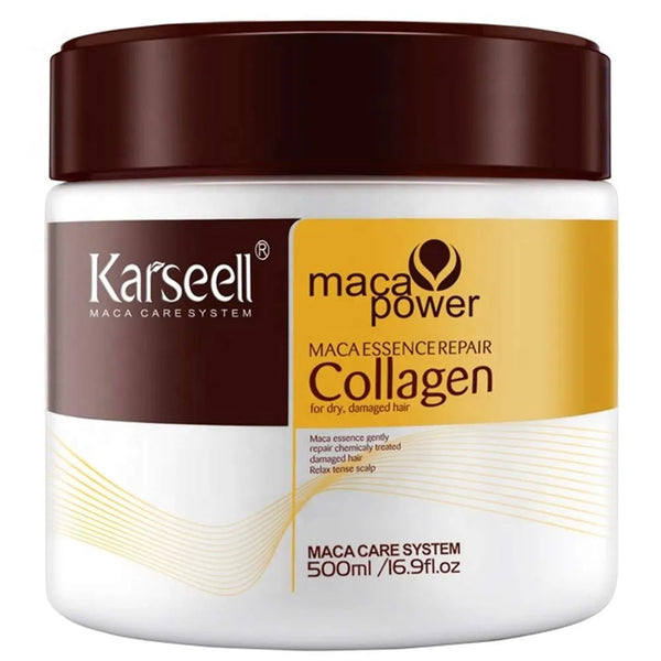 TEN UN CABELLO LISO, SEDOSO Y SIN FRIZZ - Karseell Tratamiento Capilar Colágeno Acondicionador Reparador Profundo