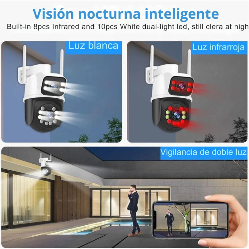 ESTE PRECIO HASTA FINAL DE AÑO - CAMARA DE SEGURIDAD X2-ROTACION 360°-90°