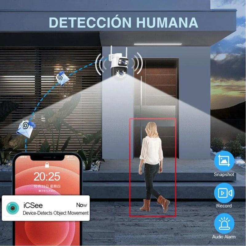 ESTE PRECIO HASTA FINAL DE AÑO - CAMARA DE SEGURIDAD X2-ROTACION 360°-90°