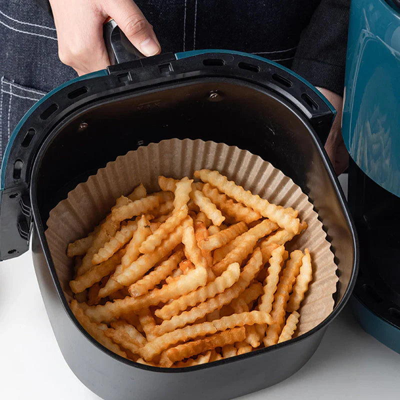 COMPRE HOY Y OBTENGA EL DOBLE - Bandeja de papel a prueba de aceite para Airfryer desechable