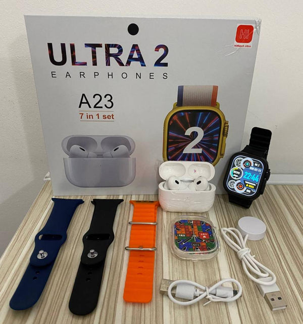 SmartWatch ULTRA PRO®️ - 7 REGALOS MÁS (3 PULSERAS + AIRPODS + 2 CARGADORES + CUBIERTA PROTECTORA)